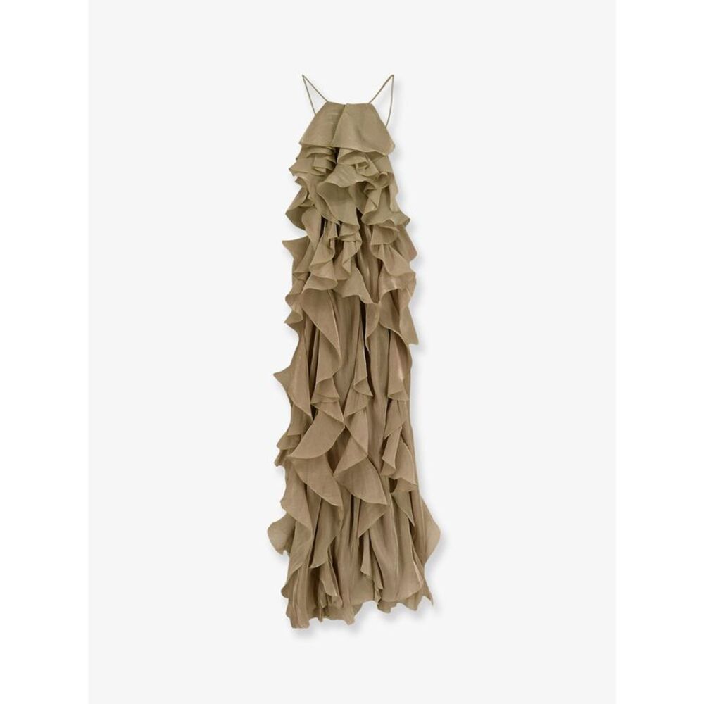 Actualee Women Long Dress With Ruffles